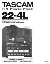 Bedienungsanleitung-Owner’S Manuelle pour TASCAM 22-4L