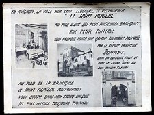 cpa Avignon . restaurant " Le Saint Agricol " 