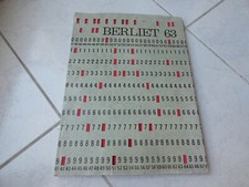 Berliet 63 brochure prospectus camion livre