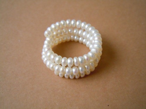 Bague perles g gr - perles, g/gr.54