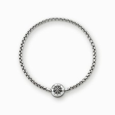 Thomas Sabo - Bracelet pour Beads Noirci - Longueur 24 cm - Neuf