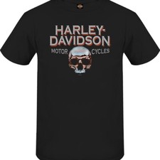 Chemise D'Agent Pour Hommes Licenciée Harley-Davidson 'Chrome SKULL' 3001777