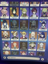 Compte Genshin Impact AR57 +25