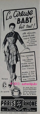 Publicite ancienne cireuse - publicite,