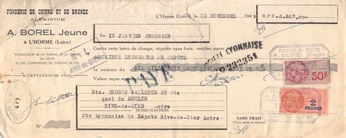 1949 fonderie cuivre de - de,