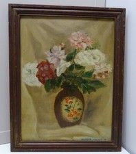 - PEINTURE SUR CARTON BOUQUET