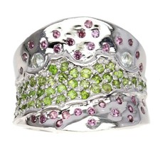 Bague argent massif plaqué or