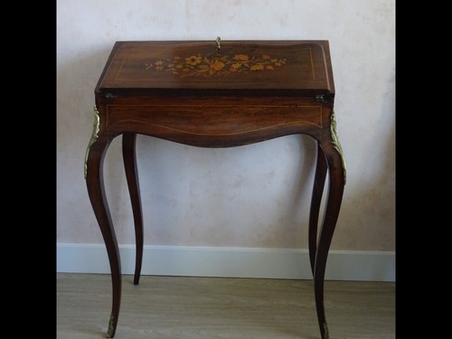 Bureau pente marqueterie - de,