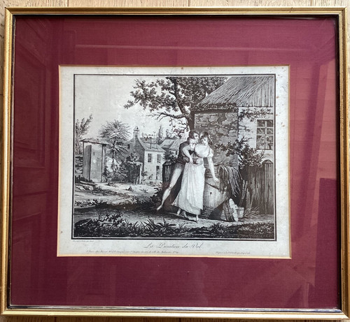 Belle gravure sur papier - ,