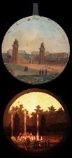 VUE DE LORGNETTE PITTORESQUE vers 1850 : LE CHÂTEAU DE CORBY  / Magic lantern