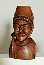 Statue en bois ancienne, buste