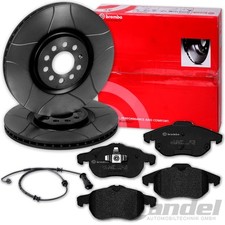 BREMBO Fendus Disques de Frein + Revêtements Avant pour Opel Vectra C + Signum