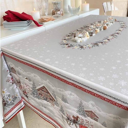Nappe noël megève x - de, 2m