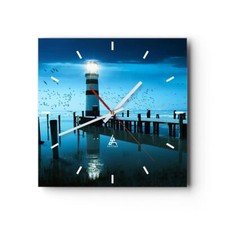 Horloge murale en verre