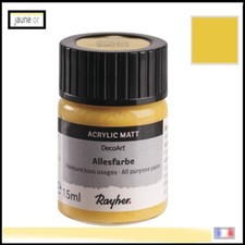 Peiture Acrylique pot 15ml Jaune Or Peinture Modèle Architecture Maquette