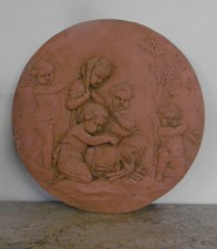 TABLEAU MÉDAILLON TERRE CUITE