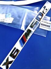 LOGO Badge BMW X6 M50d GRIS