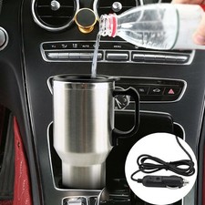 450ml 12V Acier Inoxydable Voiture Chauffage Tasses Électrique Eau Cafetière