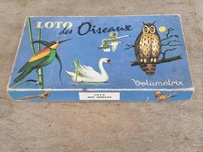 Ancien  Loto des Oiseaux Volumétrix vintage