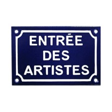 Plaque de rue émaillée de