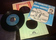 JOHNNY HALLYDAY  45 TOURS CANADIEN CANADA LES CHEVALIERS DU CIEL JET JERK