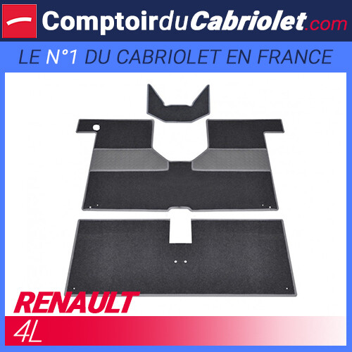 Kit tapis moquette - de, gris