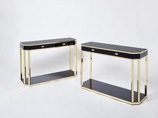 Paire de consoles laquée