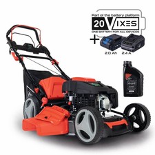 Tondeuse a gazon essence demarrage electrique Scheppach MS225-53E + huile moteur