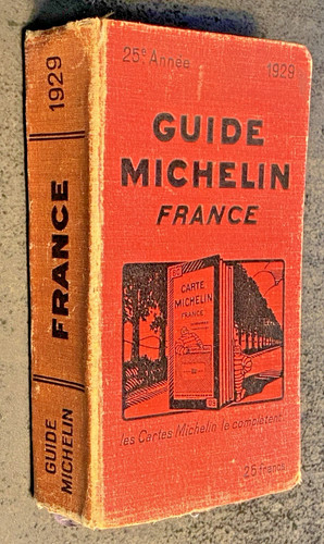 Guide michelin rouge - guide, 1929
