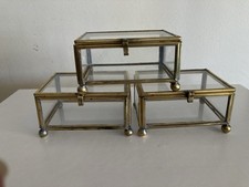 3 Boites Vitrine Vintage En