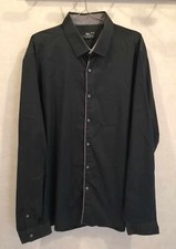 Chemise noire coton élasthanne ajustée T44 Tex (4408015)