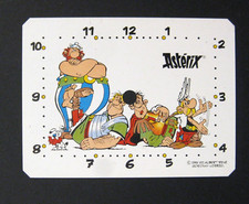 Astérix Fond de réveil en tôle peinte 1986 TBE