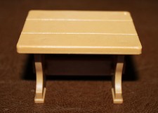 Playmobil mobilier table marron clair démontable western ref aa