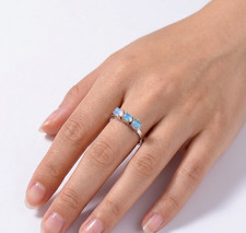 Bague Opale Éthiopienne en