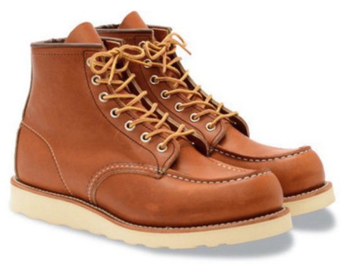 Red wing 875 moc toe - red, lace-up
