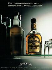  publicité Advertising 0522 1987  scotch Whisky Chivas Regal   bouteilles poussi