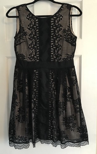 Black and nude lace dress - and,