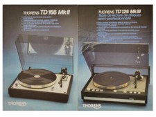 BROCHURES PLATINE THORENS, TD 166 MKII et TD 126 MKIII - 1985