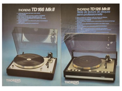 Brochures platine thorens td - brochures,