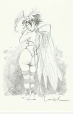 LOISEL CP La Fée N° 4, réf. 47. Editions du Granit 1995. Dessin crayonné inédit.