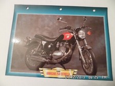 CARTE FICHE MOTO KAWASAKI 250