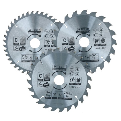Lame scie circulaire 190 mm - 190,