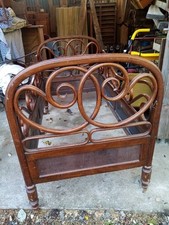 Lit Ancien Bois Courbé 1900 THONET Style Chaise Bistrot (kohn Fischel) 