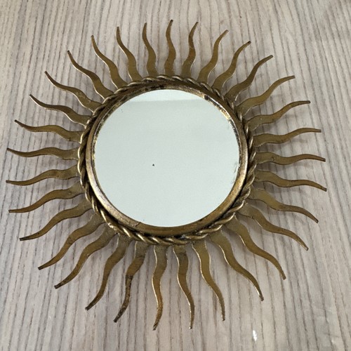 Ancien petit miroir soleil - petit,