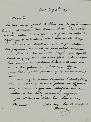 1817 lettre vesoul - vesoul, à