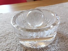 cendrier en cristal attribué