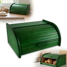 Grand coffre pain bois vert