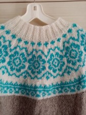PULL MOHAIR JACQUARD NEUF FAIT