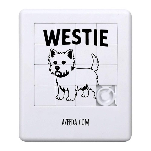 Westie dog sliding puzzle - dog',