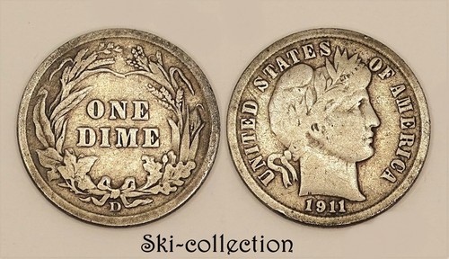 Cents one dime 1911 d - 10,